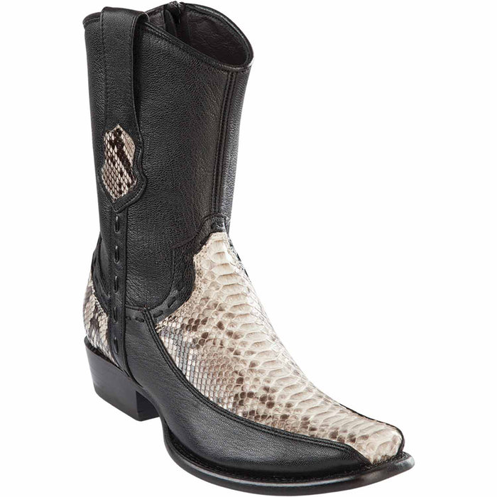 Men's Wild West Python with Deer Dubai Toe Short Boots 279BF57