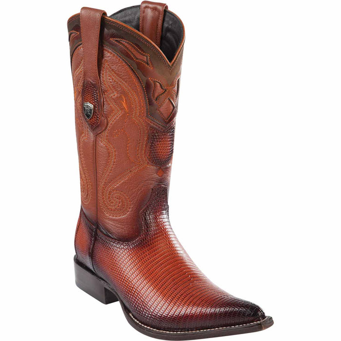 Men's Wild West Ring Lizard Skin 3X Toe Boots 29506