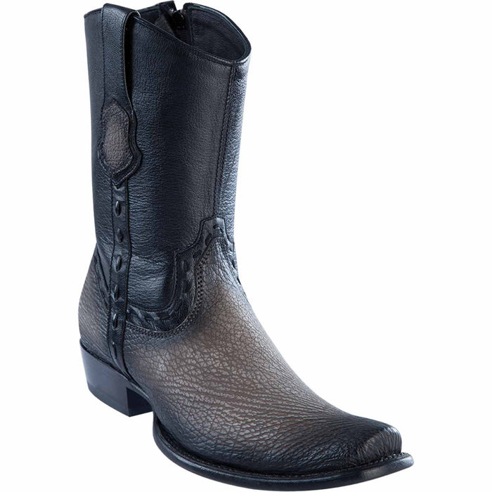 Men's Wild West Shark Skin Dubai Toe Short Boots 279B09