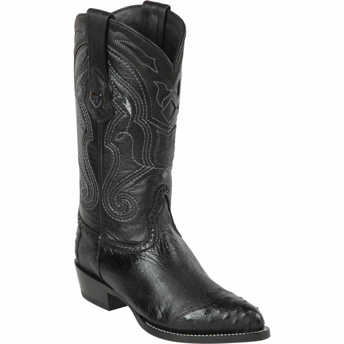 Men's Wild West Smooth Ostrich Skin J Toe Boots 29904