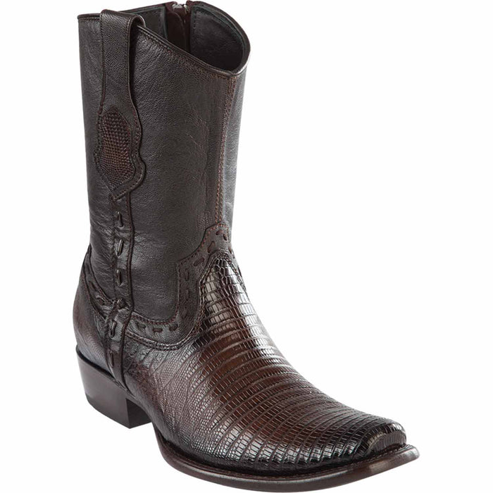 Men's Wild West Teju Lizard Skin Dubai Toe Short Boots 279B07
