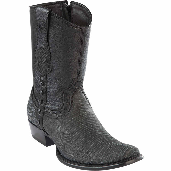 Men's Wild West Teju Lizard Skin Dubai Toe Short Boots 279B07