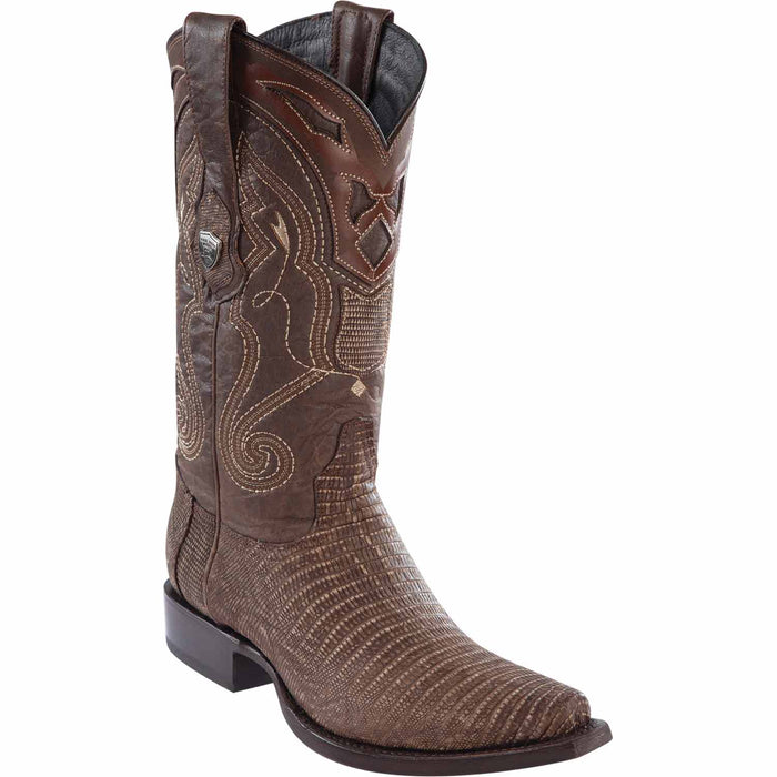 Men's Wild West Teju Lizard Skin Snip Toe Boots 29407