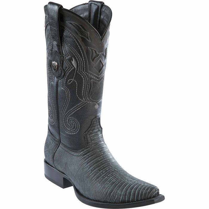Men's Wild West Teju Lizard Skin Snip Toe Boots 29407