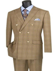 Mens Wintage Suit - 1920s Mens Suit - Mocha Patterns Classic Fit Suits