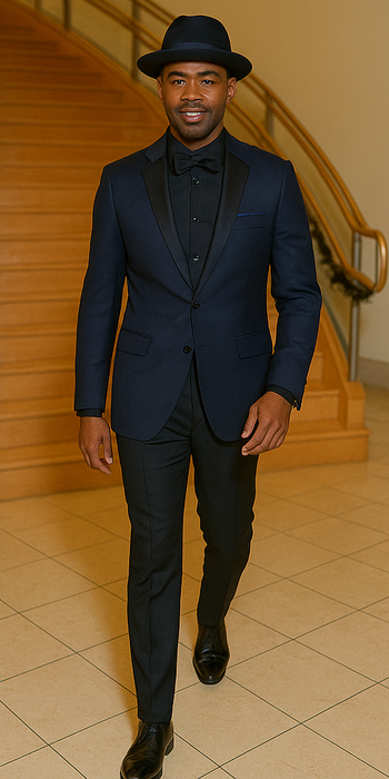 Mens Harlem Nights Clothing Suit + Hat + Shirt and Tie