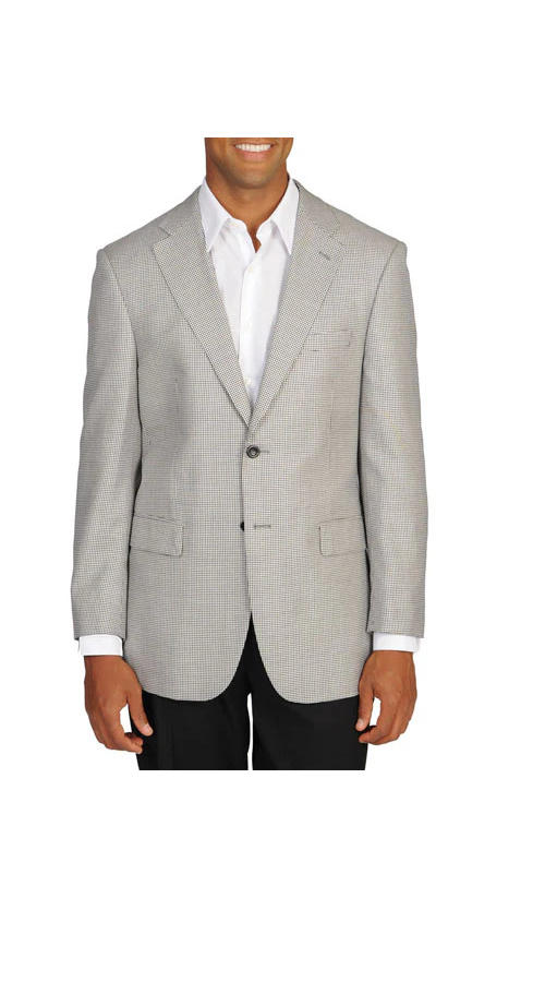 Mens Houndstooth Blazers Mens Houndstooth Checkered Blazer Black