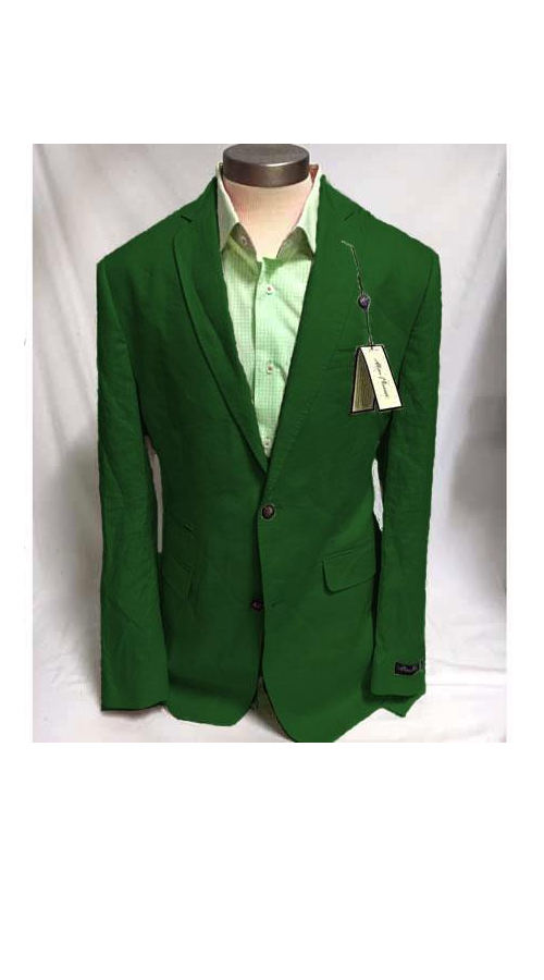 Mens Linen Blazer - Hunter Green Linen Sport Coat - Summer Blazer