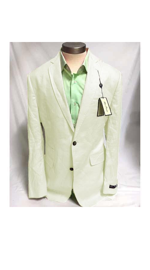 Mens Linen Blazer - Ivory Linen Sport Coat - Summer Blazer