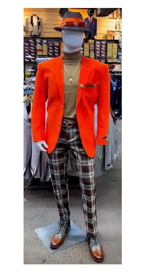 Mens Orange Blazer With Gold Buttons - Orange Sport Coat