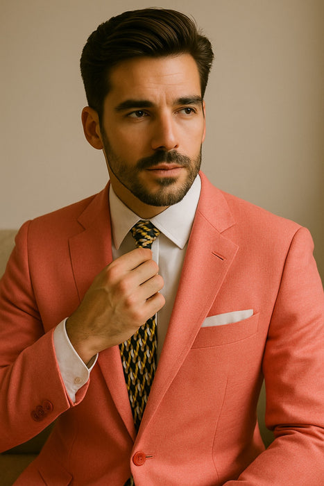 Mens Coral Blazer - Coral Sport Coat