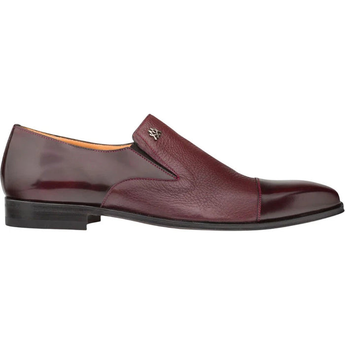 Mezlan Men's Milani Burgundy Leather Dress Slip-On Shoes