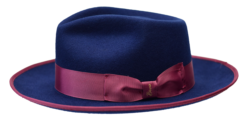Bruno Capelo Night Hawk Navy Blue & Maroon Hat