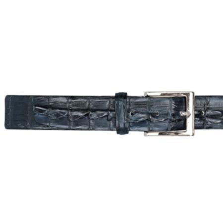 Navy Genuine Hornback Belt