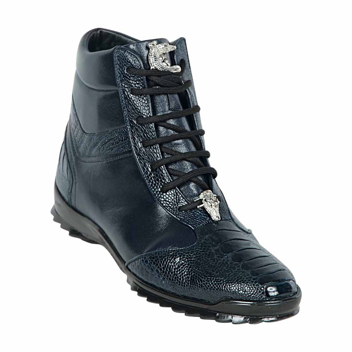 Mens Exotic Sneakers - Alligator Sneakers By Brand in Color Royal Blue