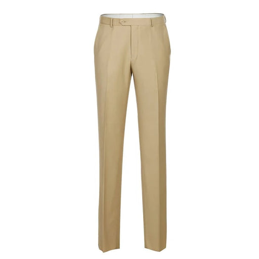 Renoir Clothing - Renoir Suit - Renoir Fashion - Super 140s Wool Two Button Slim Fit Tan Renoir Suit
