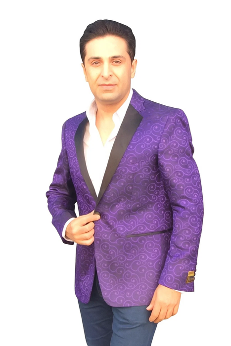 Alberto Nardoni Brand Men'S Cheap Priced Designer Fashion Dress Casual Blazer On Sale Paisley Purple Blazer ~ Sport Coat Jacket(Wholesale)