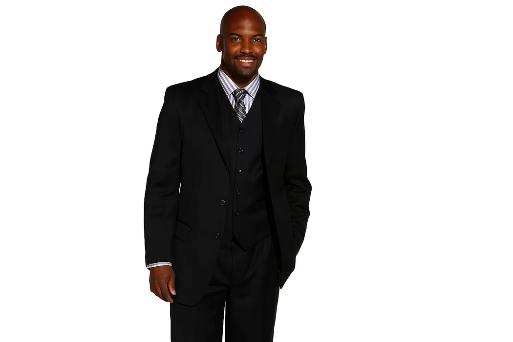 Men's High High Vested 3 Piece Dress three piece suit Pleated Pants Wool Cheap Priced Business Suits Clearance Sale Available in 2 or Three ~ 3 Buttons Style Regular Classic Cut