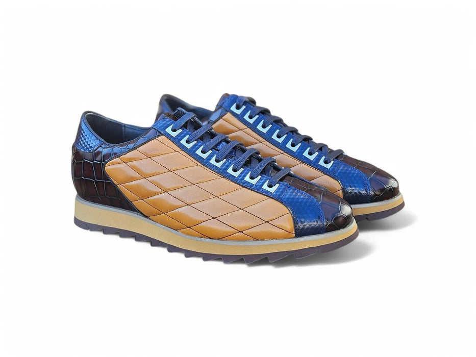 Quilted Leather Sneaker Carrucci