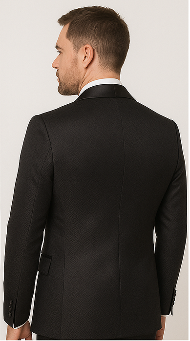 Modern Men’s Black Suit – Rossi Man Ford Slim Fit Design | RM1912