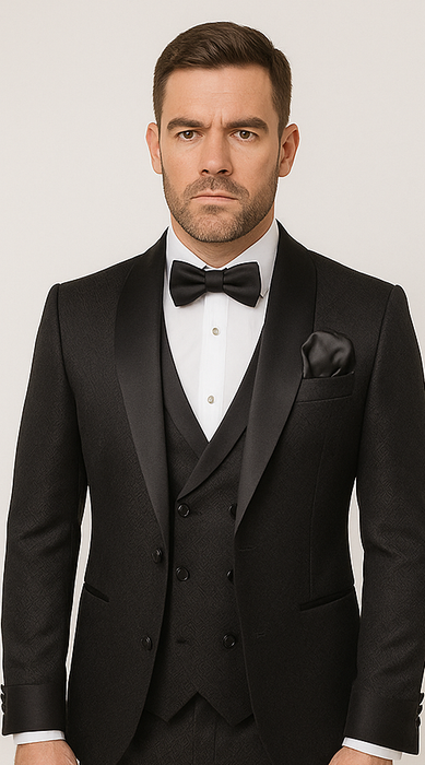 Modern Men’s Black Suit – Rossi Man Ford Slim Fit Design | RM1912