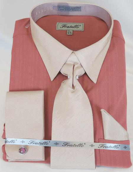 Rose Multi Colorful Men'S Dress Shirt