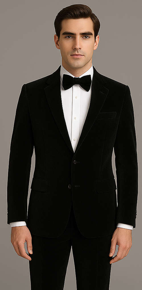 Rossi Man Leo RM1905 – Elegant Black Designer Suit for Men | Formal Modern Fit