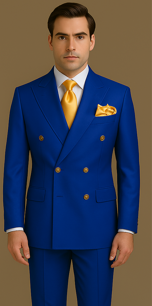 Rossi Man RM1375 – Milano Series Modern 3-Piece Suit for Men Modern Fit