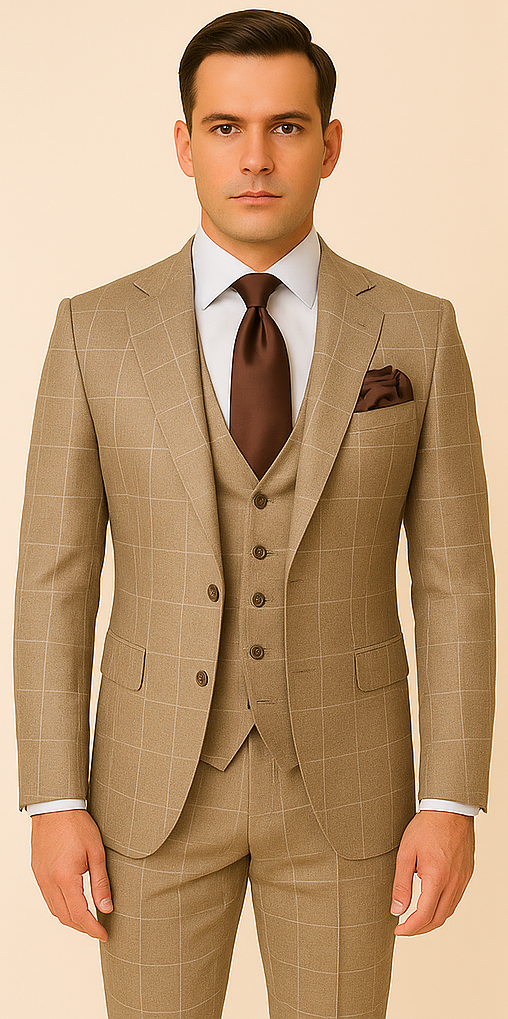 Rossi Man Tom RM1852 – Stylish Men's Tailored Suit for Formal Wear Modern Fit