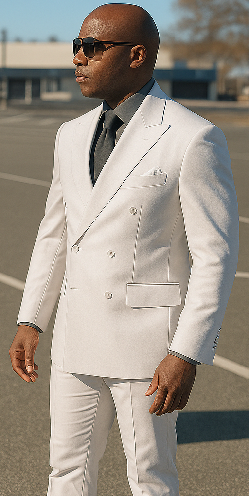Rossiman Rossi Man Men's Tailored Dress Suit – Premium Formalwear Modern Fit