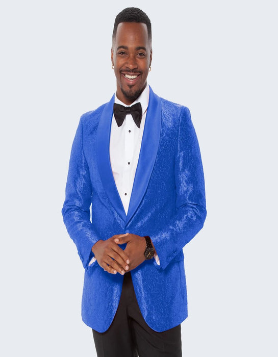 Blue Prom Suits - Blue Homecoming Single Breasted Guys Outfit Blue Prom Tuxedo