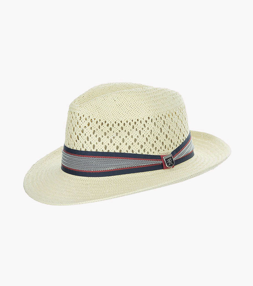 WALTER FEDORA Toyo Pinch Front Hat