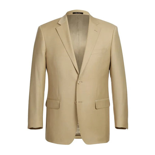 Renoir Clothing - Renoir Suit - Renoir Fashion - Super 140s Wool Two Button Slim Fit Tan Renoir Suit