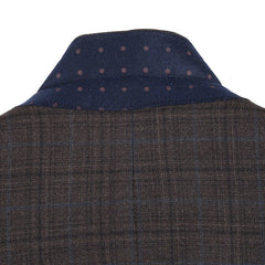 Saco vaquero - Western Sport Coat - Western Blazer - Mens Two Button Classic Fit Wool Sport Coat Blazer In Dark Brown Windowpane Plaid