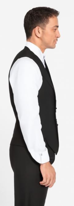 Men's Solid Black Vest