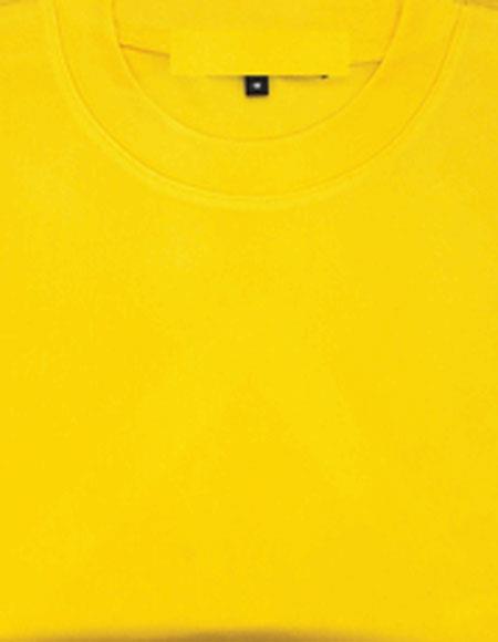 Men's Gold Shiny Short Sleeve Stylish Shirt