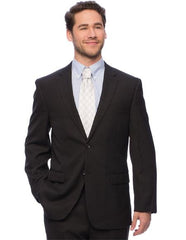 Brand: Caravelli Collezione Suit - Caravelli Suit - Caravelli italy Caravelli Men's Classic Fit Black Double Vent Vested Suit