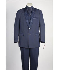 Men's 3 Piece Vested 2 Button Shawl Lapel