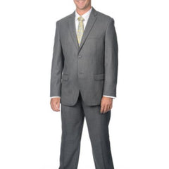 Slim Fit Suit Grey 2-Button Notch Collar Cheap Priced Business Suits Clearance Sale