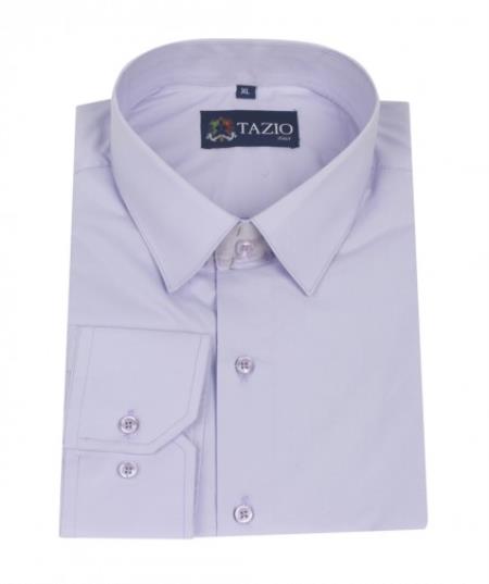 Affordable Clearance Cheap Mens Dress Shirt Sale Online Trendy - Slim Fit - Lavender Men's Dress Shirt