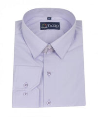 Affordable Clearance Cheap Mens Dress Shirt Sale Online Trendy - Slim Fit - Lavender Men's Dress Shirt
