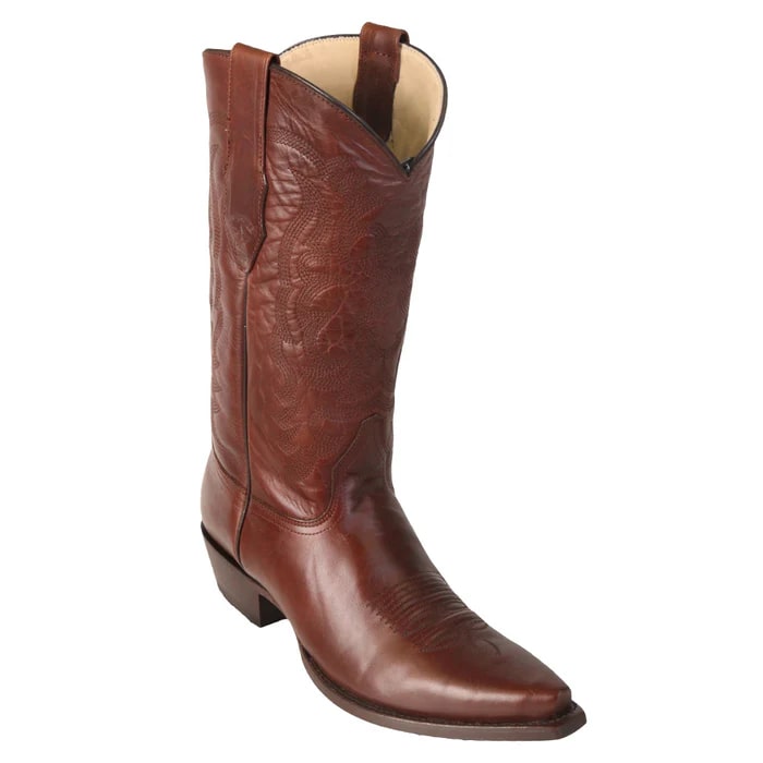 Los Altos Boots - Mens Dress Cowboy Boot - Low Priced Snip Toe Cowboy Boots - in Black - Image 3
