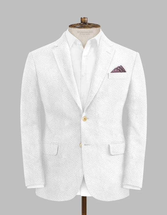 Solbiati White Seersucker Suit