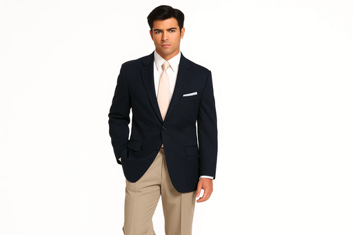 Solid Dark Navy Blue Suit For Men 2 Button Sport Coat Jacket Cheap Priced Unique Dress Blazer For Men Jacket For Men Sale + Any Color Dress Pants For Men