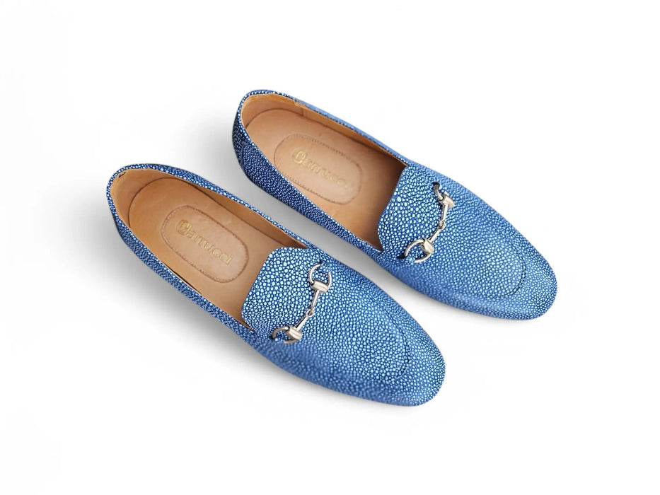 Stingray Embossed Horsebit Loafer Carrucci