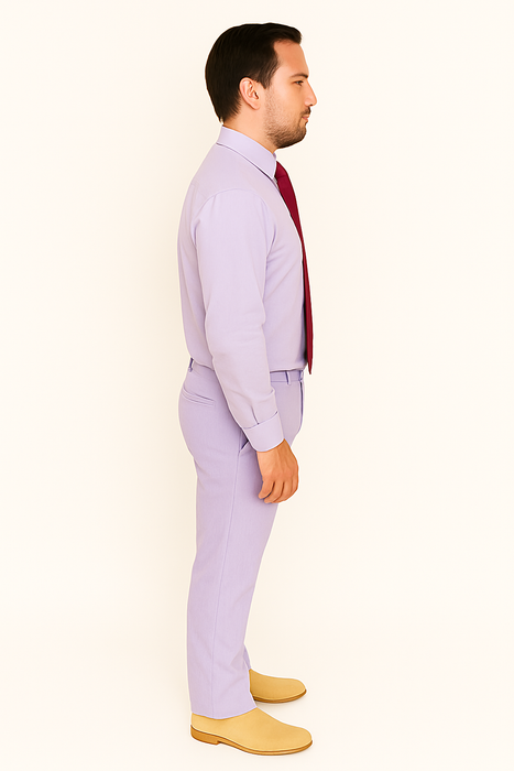 Striped French Cuff Multi-Color Men'S Dress Shirt