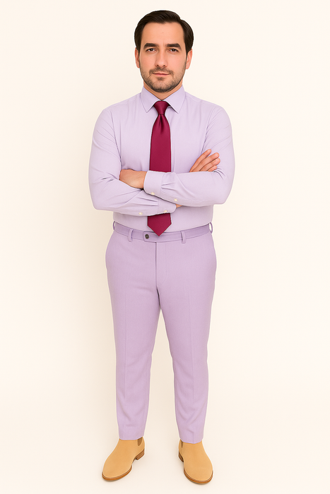 Striped French Cuff Multi-Color Men'S Dress Shirt