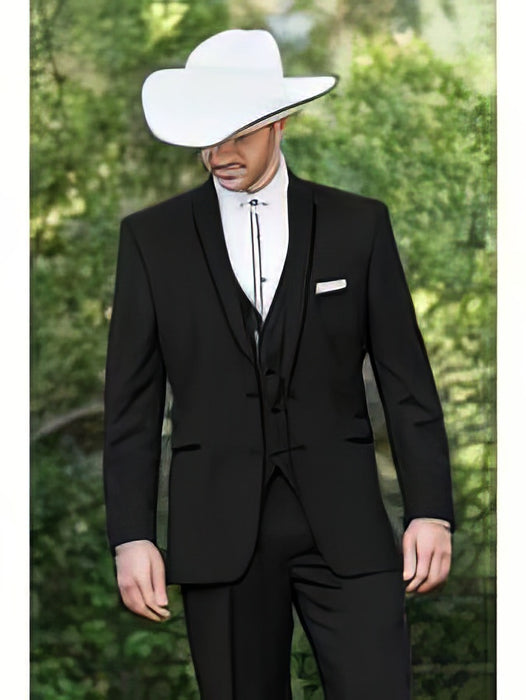 Western Suits For Wedding - Western Tuxedo - Black