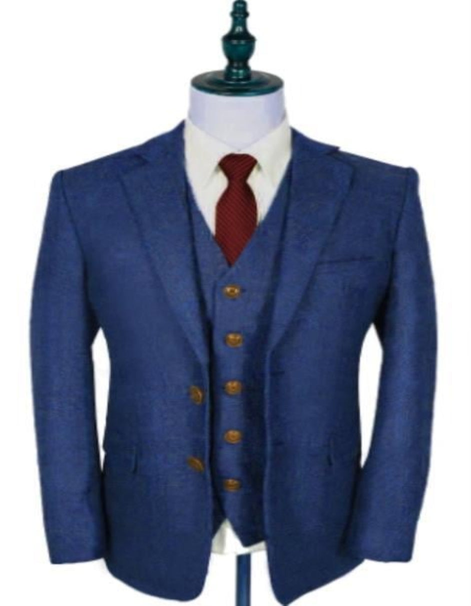 Thomas Shelby Suit - Peaky Blinders Blue Wedding Suit