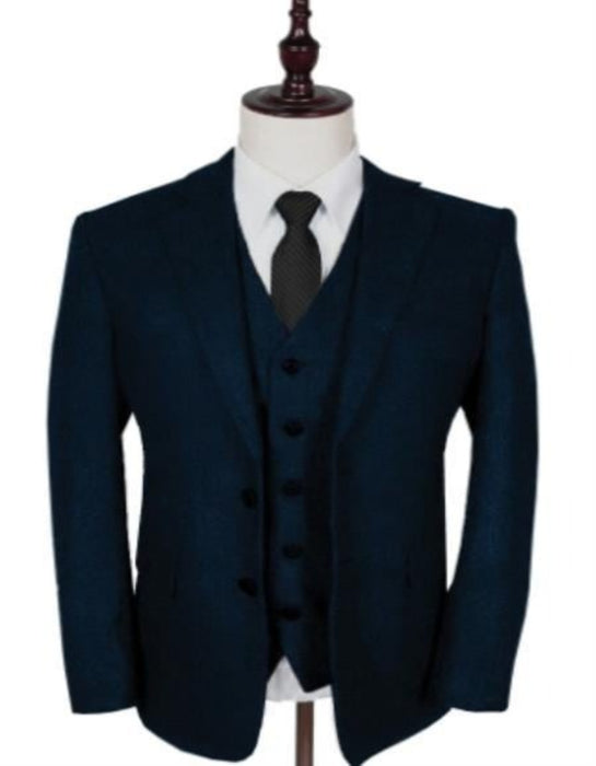 Thomas Shelby Suit - Peaky Blinders Navy Wedding Suit
